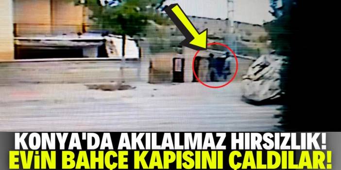 Konya'da güpegündüz evin bahçe kapısını çaldılar!
