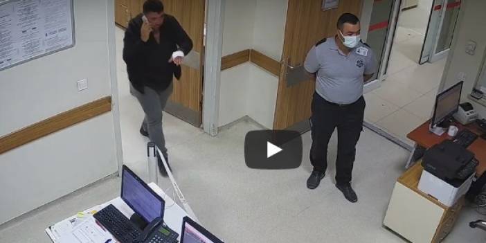Sarhoş şahıs hastaneyi basarak sağlık çalışanlarına saldırdı
