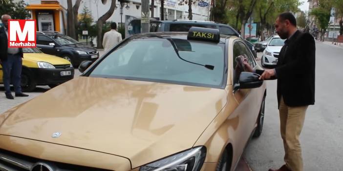 Konya'daki lüks taksi görenleri şaşırtıyor