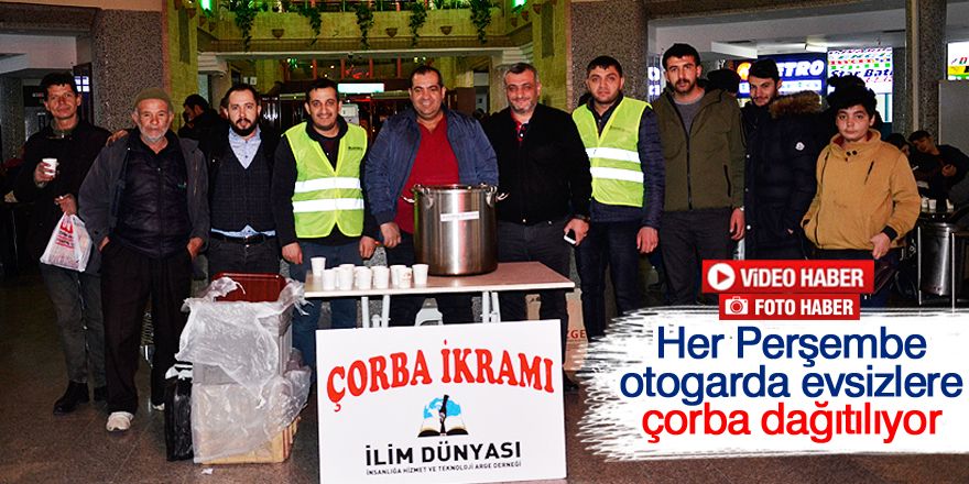 Otogar'da evsizlere ücretsiz  çorba dağıtıyorlar / KONYA